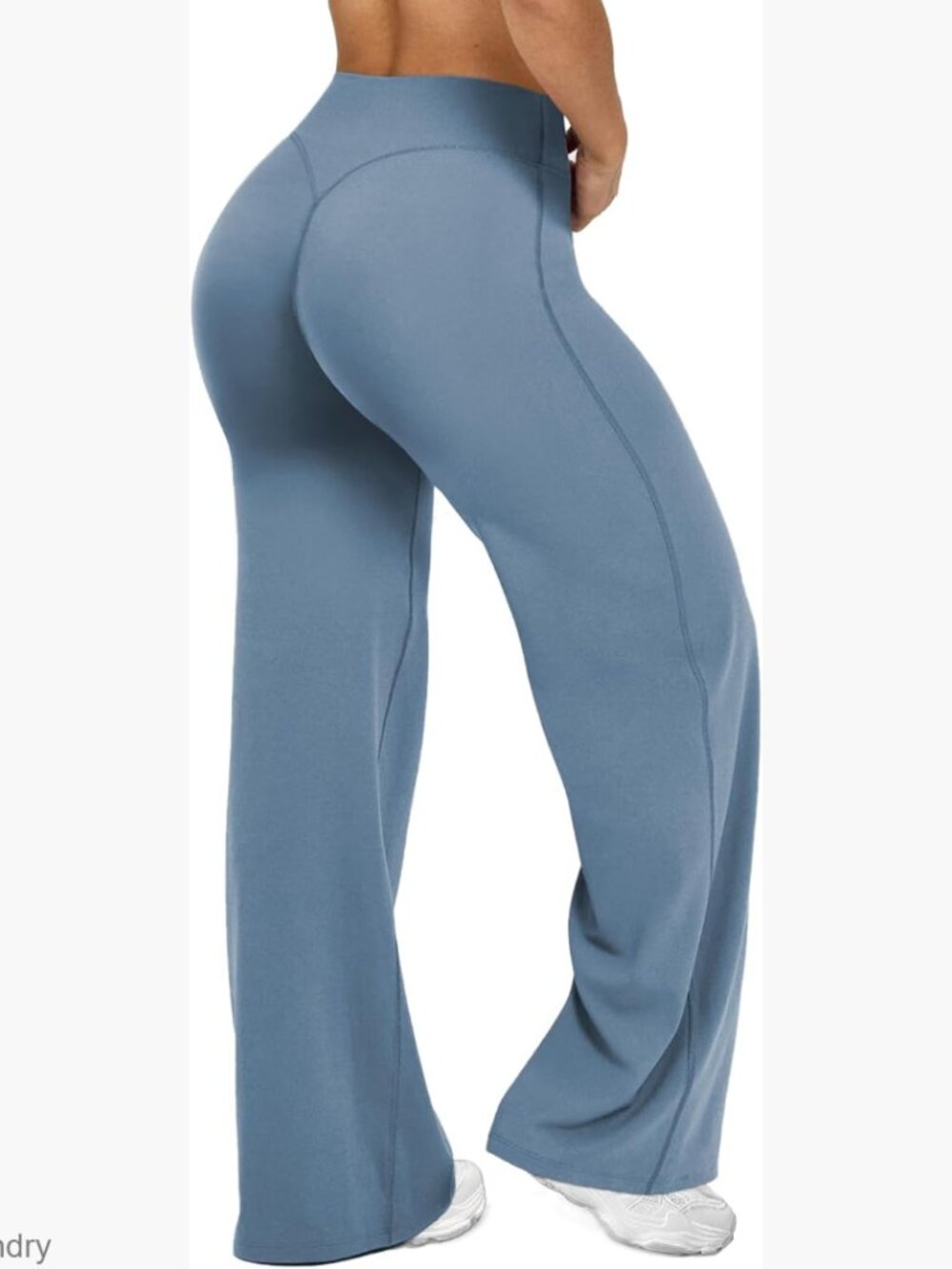 High Waist Wide Leg Yoga Pants Tummy Control Booty Lifting Workout Sweatpants
